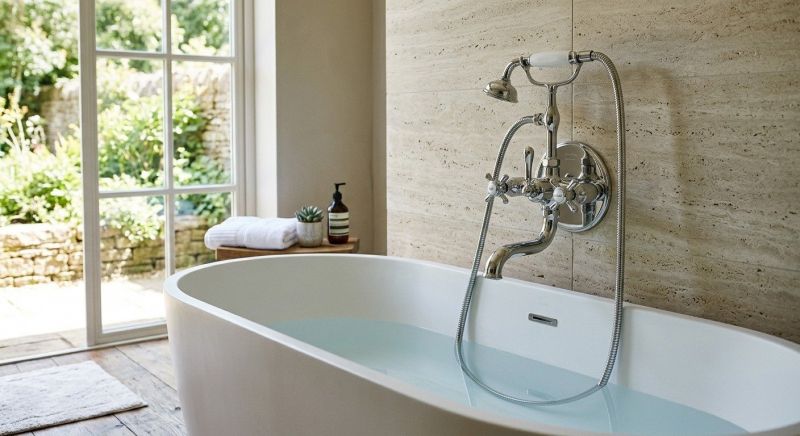 Freestanding Tub Installation in South Portland, ME